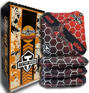 Bolsas Titan - Venom - Bolsas de lanzamiento aprobadas por ACL PRO, bolsas de frijoles - Regulación Cornhole - Imagen 1 de 8