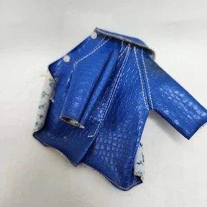 Barbie Tutties Blue Leather Coat  Mattel winter - Picture 1 of 2