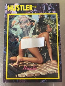 Hustler ADULTO 1993 Trading Card feat. ☆ #124 Nicole serie 2 vintage - Foto 1 di 2