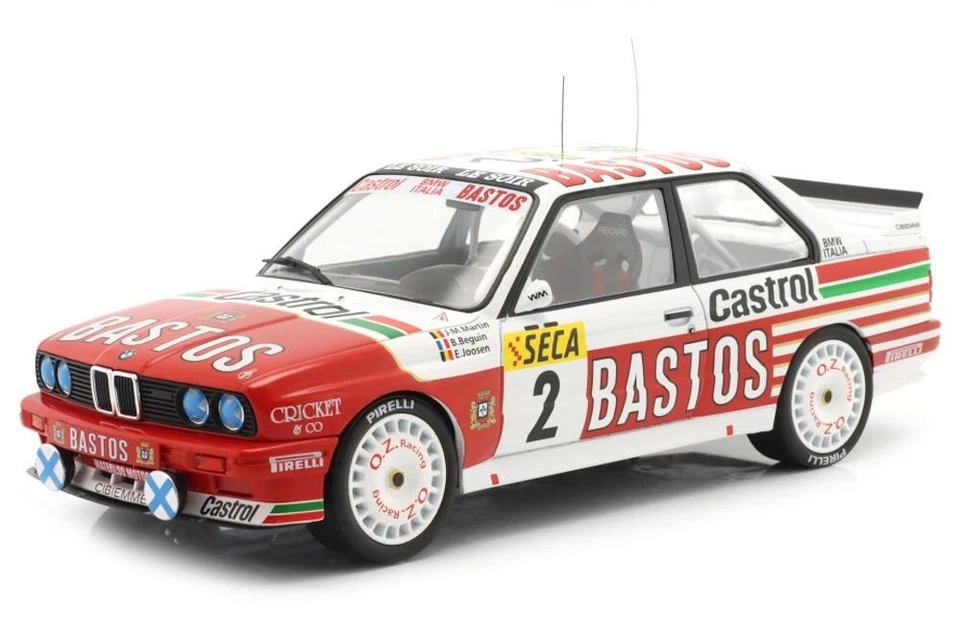 1/18 BMW 3 SERIES M3 E30 BASTOS #2 24h SPA 1991 JOOSEN MARTIN IXO 18RMC081B.20 - Immagine 1 di 1