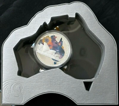 2013 Sydney Opera House 1 oz Silver Proof Coin Land Down Under Series 5K Mintage - Image 1 of 4