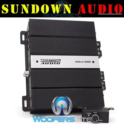 SUNDOWN AUDIO SAE1000D-v3 MONOBLOQUE 1000W RMS SUBWOOFERS ALTAVOCES AMPLIFICADOR DE GRAVES Foto 1 de 4
