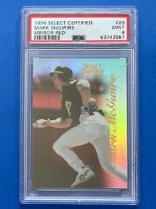 Edición Select Certified 1996 rojo espejo/90 Mark McGwire PSA 9 #20 Athletics - Imagen 1 de 4
