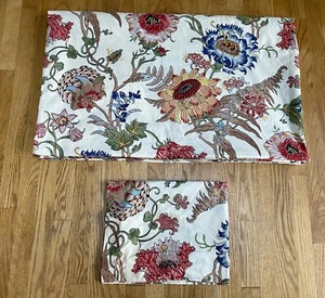 Pottery Barn Reagan Palampore Percale TWIN Duvet Cover & 1 Standard Sham Set - Picture 1 of 12