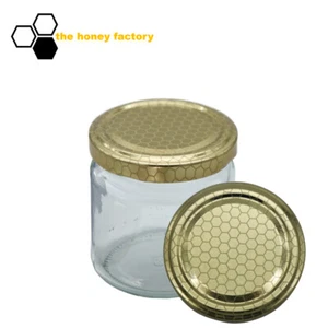 96 x HONIGGLAS Twist Off 250G im KARTON inkl. Metalldeckel GOLD WABE - Bild 1 von 2