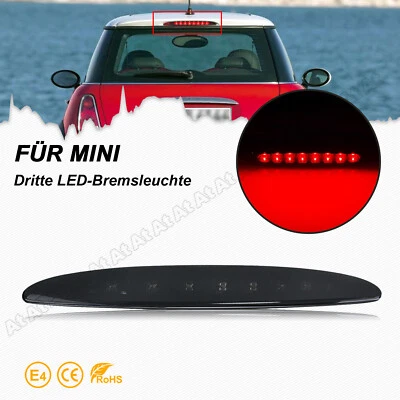 Für MINI COOPER R50 R53 2002-2006 3 Bremsleuchte Bremslicht LED Smoked Linse - Bild 1 von 4