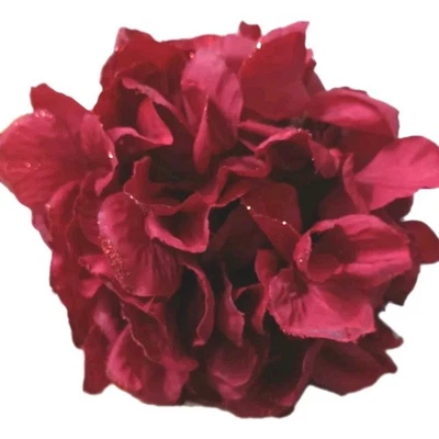 5" Red/Red Glitter Poinsettia Flower Ball Pomander Wedding Decor Kissin Ball NWT - Image 1 of 3