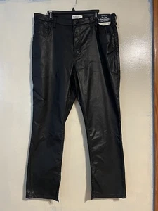 NWT Abercrombie the 90s slim straight ultra high rise black sz 18S curve love - Picture 1 of 9