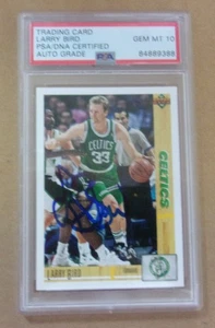 1991 UPPER DECK LARRY BIRD AUTOGRAPH PSA/DNA CERT.  PSA 10 - Picture 1 of 2