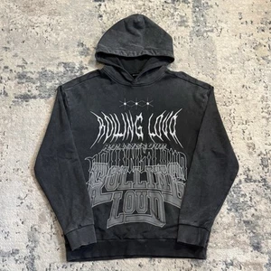 Sudadera con Capucha Rolling Loud Para Hombre Mediana Negra G Metal Logotipos Bordados Rara 2023 - Imagen 1 de 9
