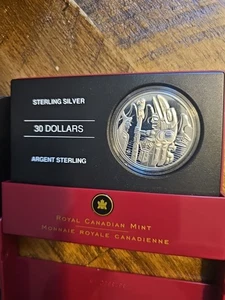 2005 30 $ Royal Canadian Mint PP Silber Dollar & COA Agent Sterling - Bild 1 von 6