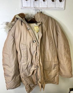 Vintage Woods Tan Arctic Reflective Parka Size XL - Bild 1 von 11