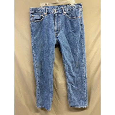Levi Strauss & Co 505 Mens Jeans W38 L32 Medium Wash Straight Fit Denim - Image 1 of 4