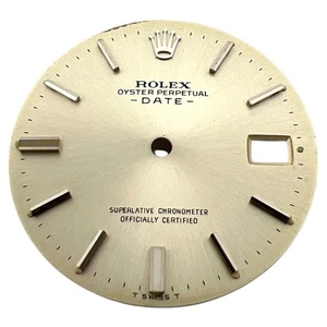 Rolex Oyster Perpetual Date genuino esfera 34 mm champán y acero 15000 15210 - Imagen 1 de 4