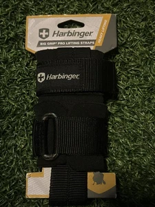 Harbinger Big Grip Pro No-Slip Weight Lifting Straps - Picture 1 of 2