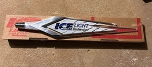 Neu Budweiser Ice Light Bud Fassbier Prestige Zapfhahn Griff 13,5" Neu im Karton - Bild 1 von 3
