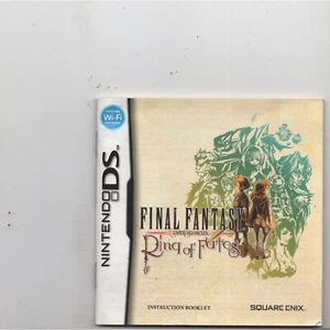 Final Fantasy Ring of Fates Nintendo DS SOLO MANUALE Autentico NO TRACKING - Foto 1 di 1