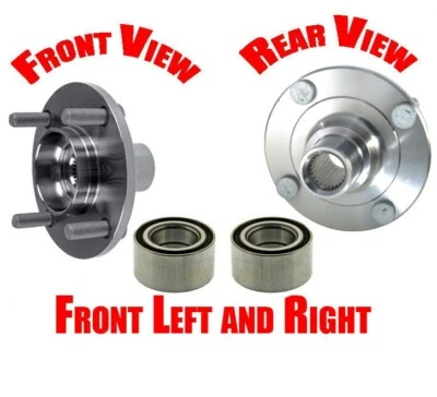 L & R Front Wheel Hub & Bearing 510061 PTC 63072K fits 00-06 1.8L 2.0L Sentra - Image 1 of 4