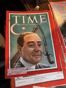 Magazine Time. Turkey's Premier Menderes February 3 1958 - Picture 1 of 1