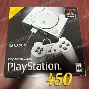 Authentic HDMI Sony PlayStation Classic Mini 2018 Edition PS1 Console Games 450 - Picture 1 of 15