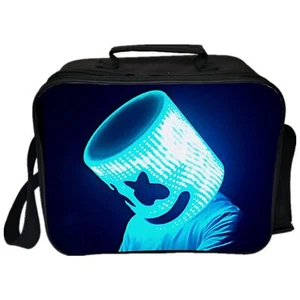 DJ Music Lunch Box Insulated School Picnic Meal Bag Kids Students Lunch Tote - Picture 1 of 5