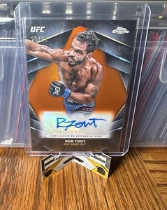 Rob Font 2024 Topps Cromo UFC Naranja Refractor Cromo Veterano Automático/25 #CVA-RFO - Imagen 1 de 2