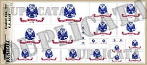 Diorama/Model Accessory - Flag of the US Army - 1/72, 1/48, 1/32, 1/35 Scales - Picture 1 of 4