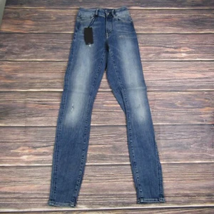G Star Raw NEW Womens 24x32 Shape High Rise Super Skinny Blue Jeans - Picture 1 of 8