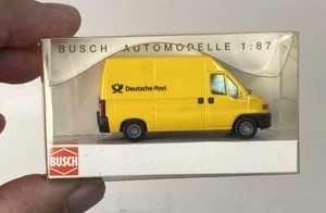 Busch Germany HO 1:87 Fiat Ducato Deutsche Post Van - Picture 1 of 2