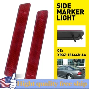 red housing LED Rear Side Reflector For 99-04 Ford Mustang XR3Z-15A448-AA - Picture 1 of 13