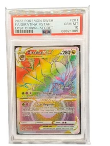 PSA 10 Giratina VSTAR 201/196 Pokemon Lost Origin Rainbow Secret Rare - Bild 1 von 1