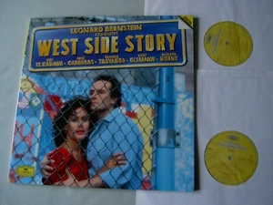 BERNSTEIN West Side Story Te Kanawa Carreras Bernstein vinyl 2LP NM/EX - Picture 1 of 5