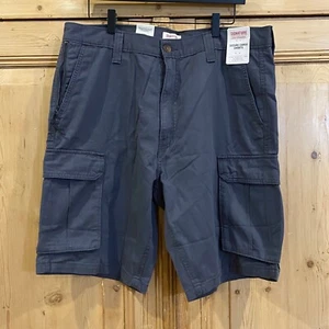 NWT Signature By Levi Strauss Secure Cargo Shorts Gray Size 36 - Picture 1 of 5