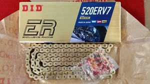 DID 520ERV7 118 linc Top Quality Gold X Ring Race Chain. New - Picture 1 of 1