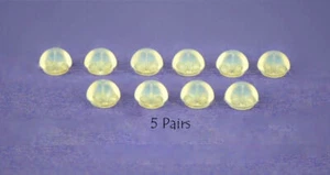 .925 Sterling Silver Jelly Silicon Back Earring by 5 Pairs!!! - Picture 1 of 1