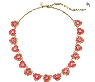 Collar KATE SPADE 'ramo de casa de playa', nuevo con etiquetas $128 geranio #124K Foto 1 de 4