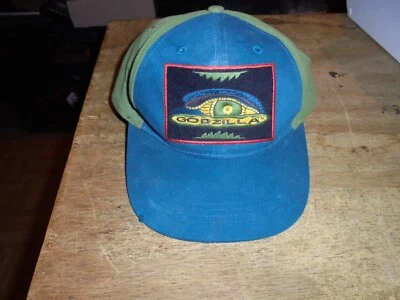 Gorra de béisbol vintage de la película Godzilla juvenil Snapback azul verde 1998 Y2K Foto 1 de 4