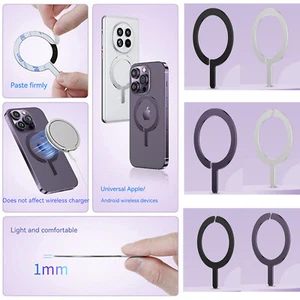 Wireless Charging Magnetic Suction Round Iron Piece Adhesive Tape for iPhone - Picture 1 of 18