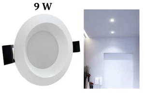 Faretto LED Incasso Cartongesso Rotondo 9W Luce Fredda Scomparsa Bianco 3161 - Foto 1 di 6