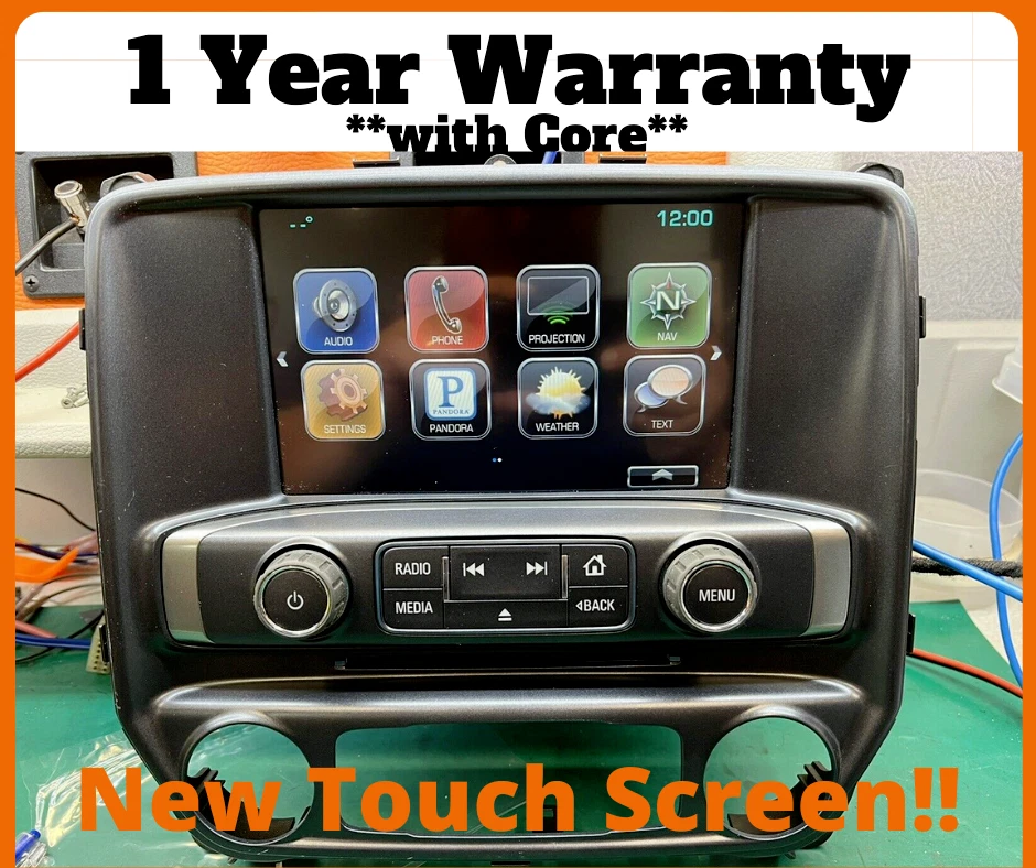 15 16 17 18 Chevrolet Silverado REPLACEMENT 8" Touch-Screen RADIO Display MYLINK - Image 1 of 4