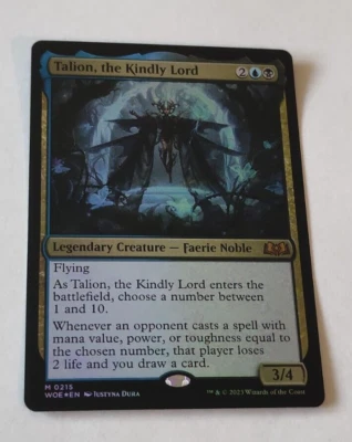 MtG Talion, the Kindly Lord (WOE-0215) Mythic Rare Foil English MINT - Bild 1 von 2