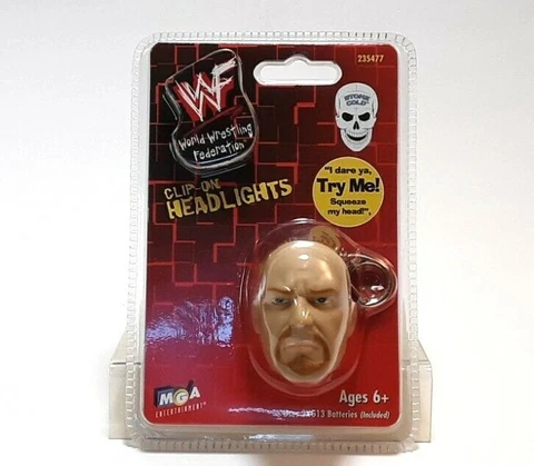 MGA ENTERTAINMENT WWF STONE COLD STEVE AUSTIN CLIP ON HEADLIGHTS KEYCHAIN Cover