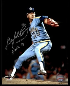GAYLORD PERRY SIGNED 8X10 PHOTO INSCRIBED "HOF 91" - SEATTLE MARINERS - Picture 1 of 1