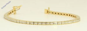 18K Gelbgold Princess Chic Diamant Tennisarmband (3,52 ct H Vs) - Bild 1 von 4