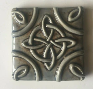 Two Rivers Tile Co., geometric tile, 3.5 X 3.5, gray and brown - Picture 1 of 2