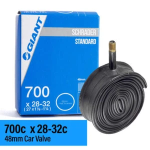 Giant 700c x 28-32c 48mm Schrader Car Valve Road Bike Inner Tube - Bild 1 von 2