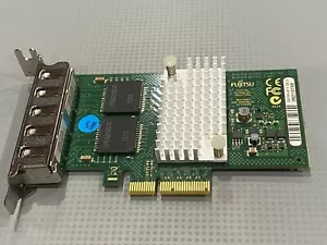 Fujitsu PRO/1000 PT Quad Port Gigabit Network Card PCI-E D2745-A11 low profile - Picture 1 of 3