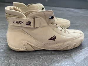 New- Men's Suede Boots Handmade w/ Closure High Top High Casual Quality Sz44 - Picture 1 of 6