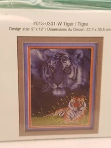 NIP! Tiger Counted Cross Stitch Pattern by Janlynn's Just-a-Chart Cross Stitch - Picture 1 of 3