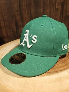 Oakland A's New Era 59Fifty LP Fitted Hat Cap Size 7 1/4 Classic MLB On Field - Picture 1 of 12